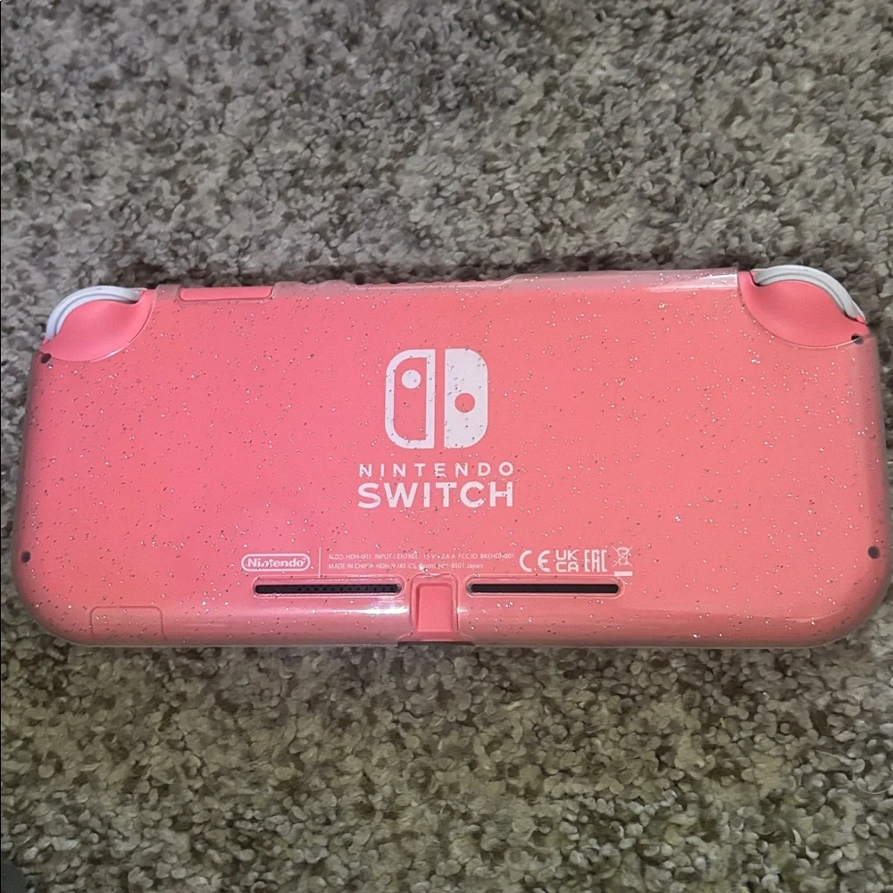 Nintendo Switch Lite Pink Handheld Console Bundle